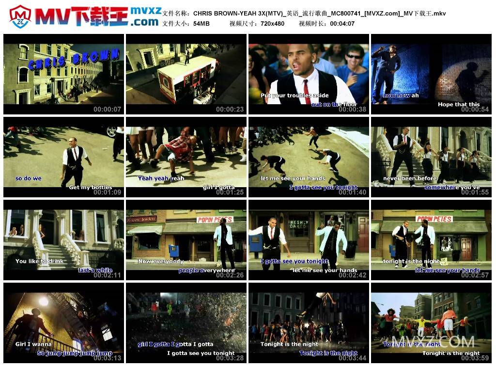 CHRIS BROWN-YEAH 3X(MTV)_英语_流行歌曲_MC800741
